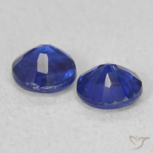 Gemme di Cianite Blu scuro naturale da 0.45 ct, Rotondo, VS-SI