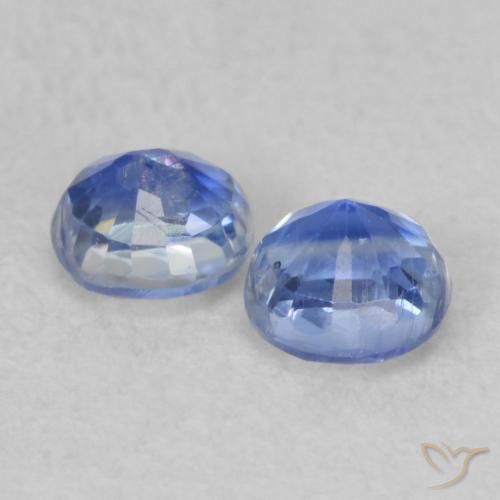 Gemme di Cianite vero blu naturale da 0.58 ct, Rotondo, VS-SI