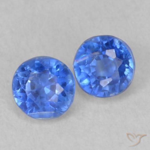 Gemme di Cianite Blu profondo azzurro naturale da 0.69 ct, Rotondo, VS-SI