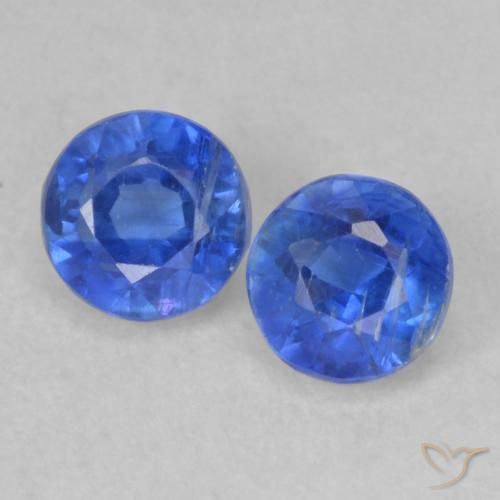 Gemme di Cianite Blu scuro naturale da 0.67 ct, Rotondo, VS-SI