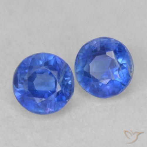 Gemme di Cianite Blu scuro naturale da 0.67 ct, Rotondo, VS-SI