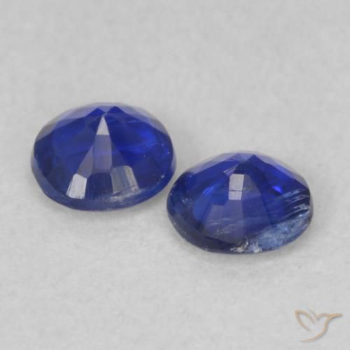 Gemme di Cianite Blu scuro naturale da 0.46 ct, Rotondo, VS-SI