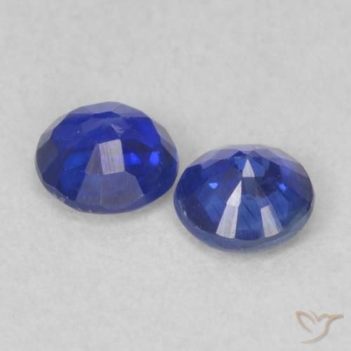Gemme di Cianite Blu scuro naturale da 0.46 ct, Rotondo, VS-SI