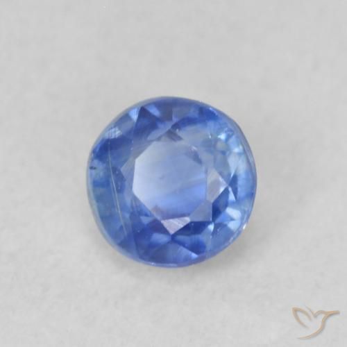 Cianite Blu acceso naturale da 0.35 ct, Rotondo, VS