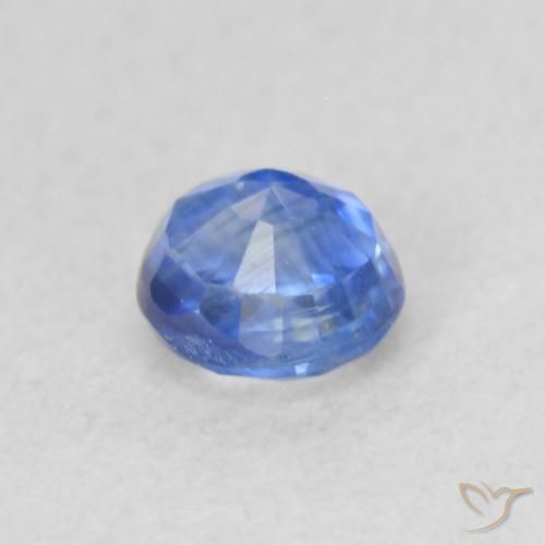 Cianite Blu acceso naturale da 0.35 ct, Rotondo, VS