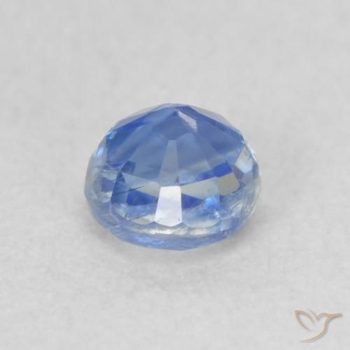 Cianite Blu Navy brillante naturale da 0.36 ct, Rotondo, VS