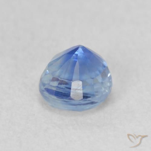 Cianite Blu navy chiaro naturale da 0.36 ct, Rotondo, VS