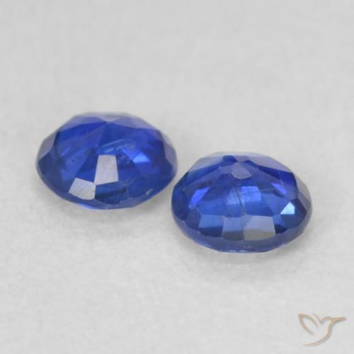 Gemme di Cianite Viola Blu naturale da 0.44 ct, Rotondo, VS-SI