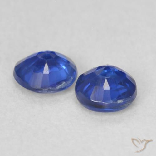 Gemme di Cianite Blu scuro naturale da 0.46 ct, Rotondo, VS-SI