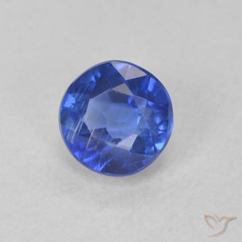 Cianite vero blu naturale da 0.40 ct, Rotondo, VS-SI
