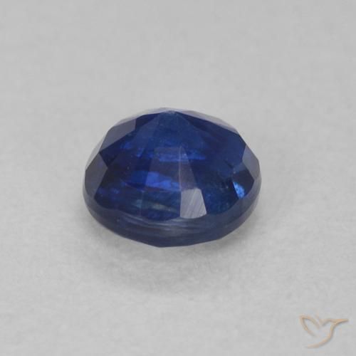 Cianite Blu navy naturale da 0.45 ct, Rotondo, SI