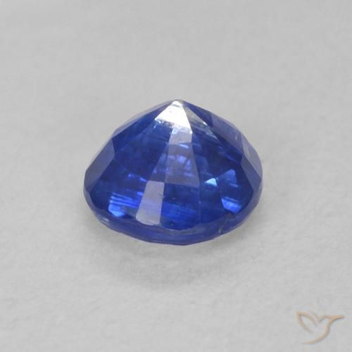 Cianite Blu profondo azzurro naturale da 0.44 ct, Rotondo, SI