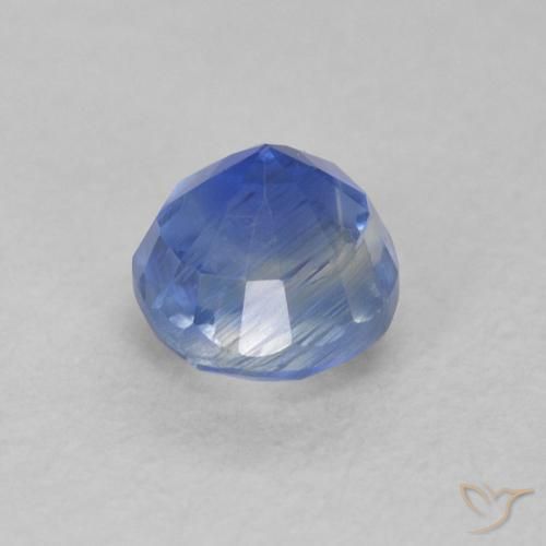 Cianite Blu navy naturale da 0.49 ct, Rotondo, SI
