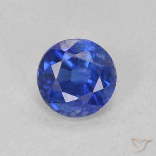 0.40ct Naturale vero blu Cianite, Rotondo, SI