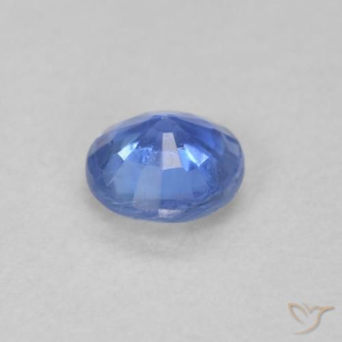 Cianite Blu navy chiaro naturale da 0.28 ct, Rotondo, VS-SI