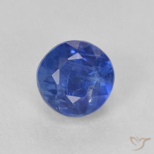 0.53ct Naturale vero blu Cianite, Rotondo, SI
