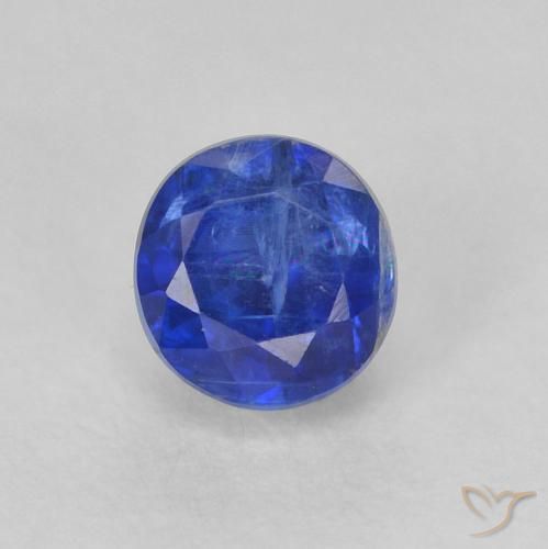 0.55ct Naturale vero blu Cianite, Rotondo, SI