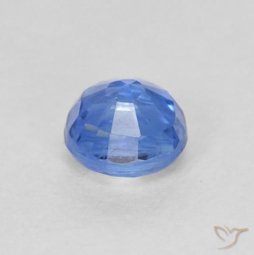 Cianite Blu navy chiaro naturale da 0.46 ct, Rotondo, SI