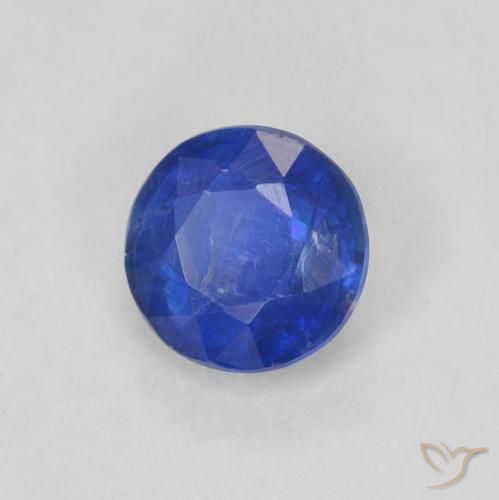 Cianite Blu navy naturale da 0.36 ct, Rotondo, SI