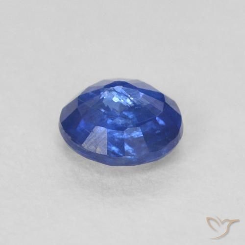 Cianite Blu navy naturale da 0.36 ct, Rotondo, SI
