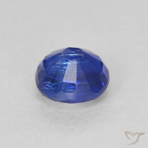 Cianite Blu scuro naturale da 0.43 ct, Rotondo, SI