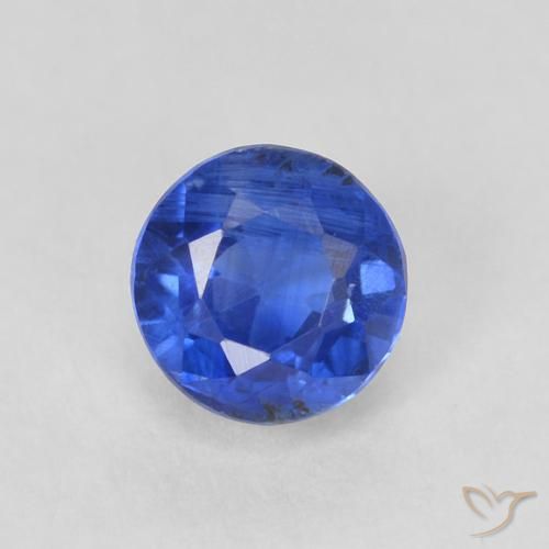 0.47ct Naturale vero blu Cianite, Rotondo, SI