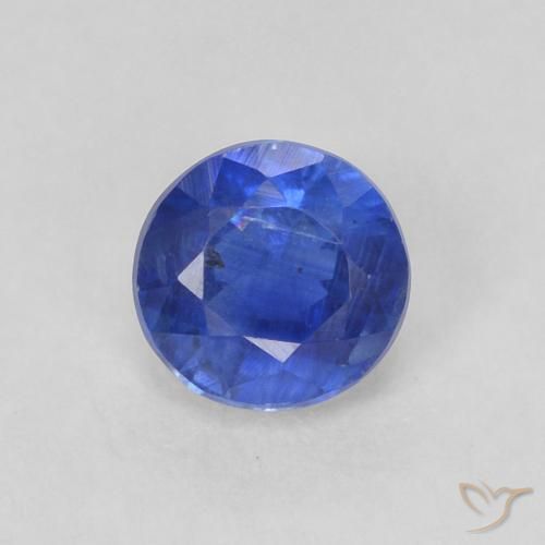 0.44ct Naturale vero blu Cianite, Rotondo, SI