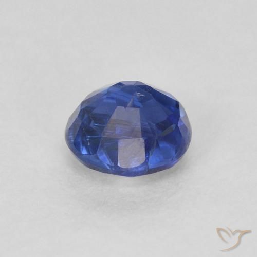 Cianite Blu reale naturale da 0.44 ct, Rotondo, SI