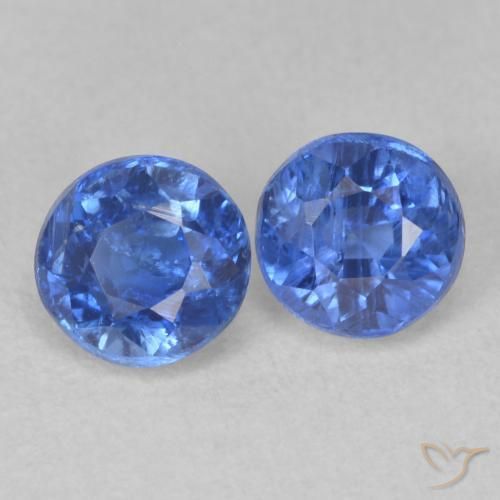 Gemme di Cianite Bambina blu naturale da 1.45 ct, Rotondo, SI