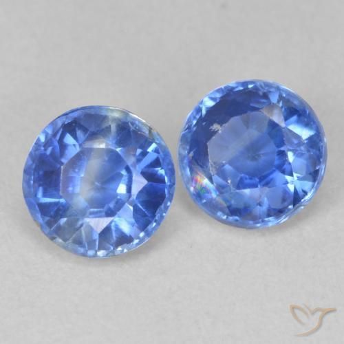 Gemme di Cianite Bambina blu naturale da 1.30 ct, Rotondo, SI