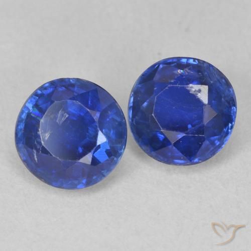 Gemme di Cianite Blu scuro naturale da 1.43 ct, Rotondo, SI