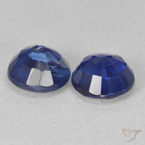 Gemme di Cianite Blu scuro naturale da 1.43 ct, Rotondo, SI
