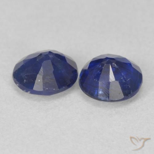 Gemme di Cianite Blu scuro naturale da 1.12 ct, Rotondo, SI