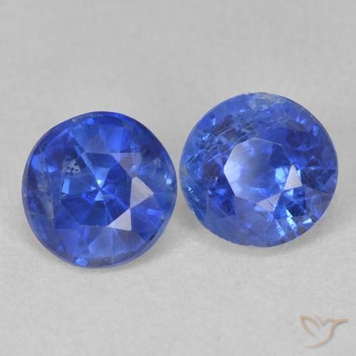 Gemme di Cianite vero blu naturale da 1.38 ct, Rotondo, SI