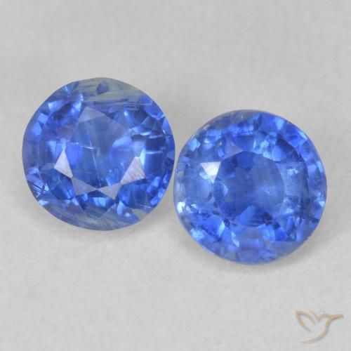 1.33ctw Naturale Azzurro Cianite, Rotondo, SI