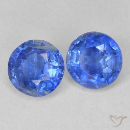Gemme di Cianite Azzurro naturale da 1.33 ct, Rotondo, SI