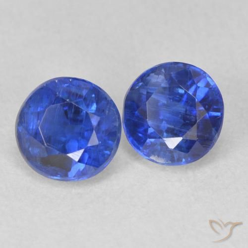 Gemme di Cianite vero blu naturale da 1.39 ct, Rotondo, SI