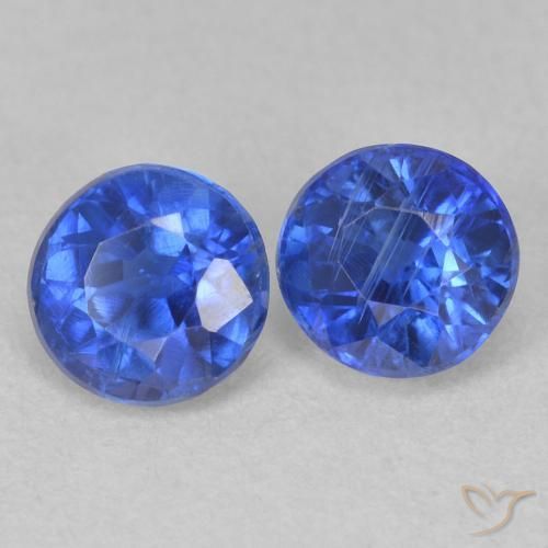 Gemme di Cianite vero blu naturale da 1.56 ct, Rotondo, SI