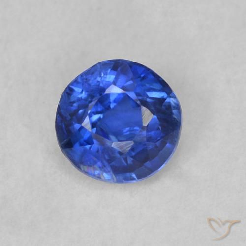 0.36ct Naturale vero blu Cianite, Rotondo, SI