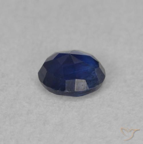 Cianite Blu scuro naturale da 0.30 ct, Rotondo, SI