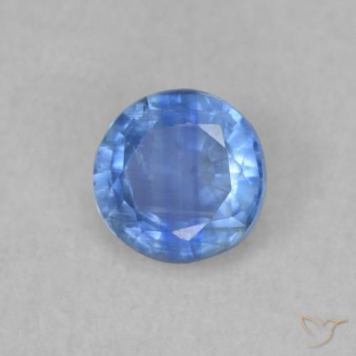 Cianite Azzurro naturale da 0.39 ct, Rotondo, SI