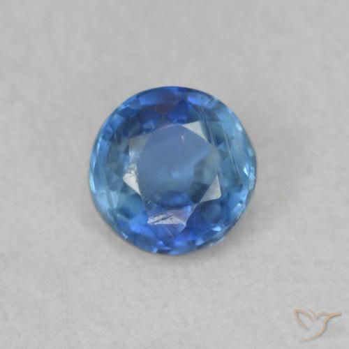 0.36ct Naturale royal blue Cianite, Rotondo, SI