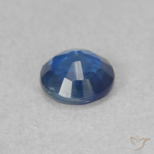 Cianite royal blue naturale da 0.36 ct, Rotondo, SI
