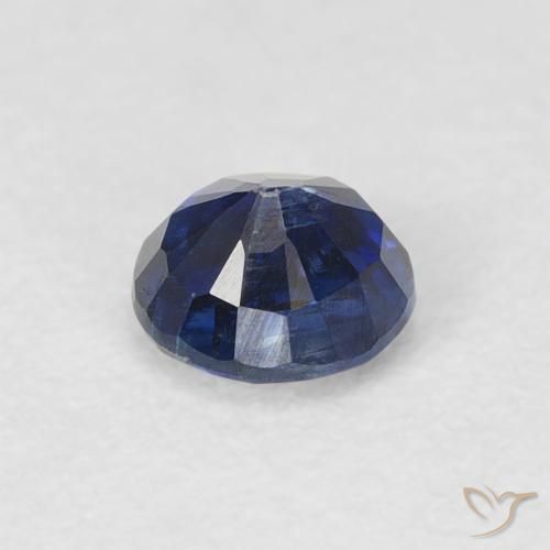 Cianite Blu scuro naturale da 0.43 ct, Rotondo, SI