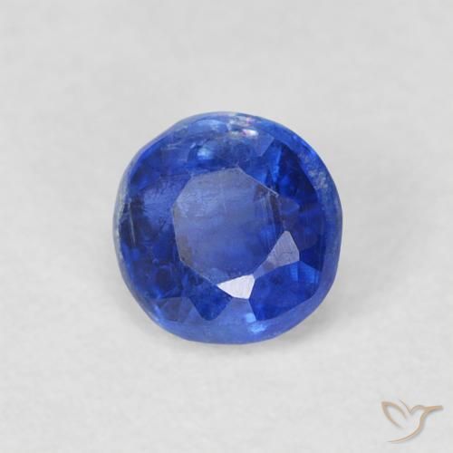 Cianite Blu navy naturale da 0.42 ct, Rotondo, SI