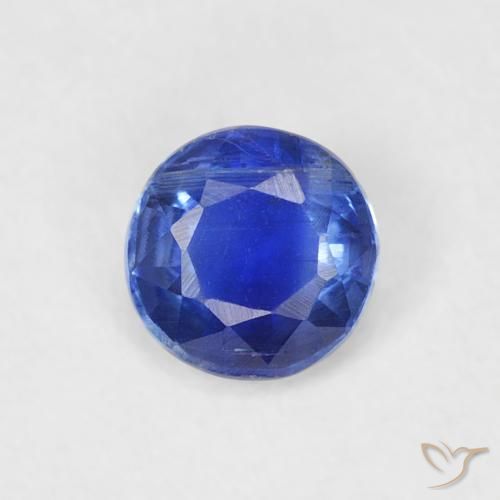 0.36ct Naturale Blu scuro Cianite, Rotondo, SI