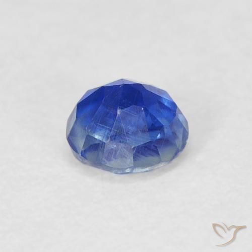 Cianite Blu profondo azzurro naturale da 0.39 ct, Rotondo, SI