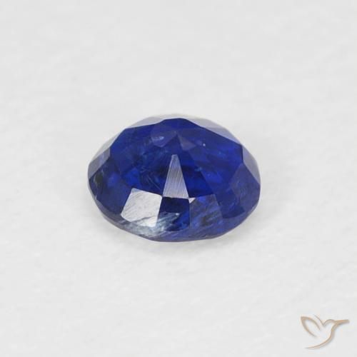Cianite Blu scuro naturale da 0.34 ct, Rotondo, SI