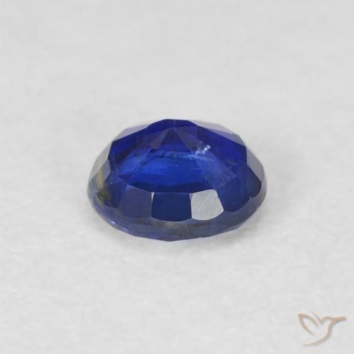 Cianite Blu navy naturale da 0.38 ct, Rotondo, SI