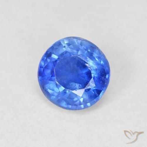Cianite Blu profondo azzurro naturale da 0.36 ct, Rotondo, SI